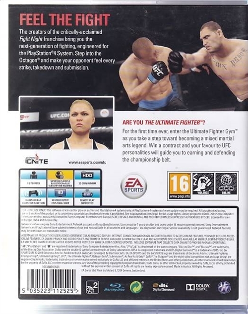  EA Sports - UFC - PS4 (A Grade) (Genbrug)